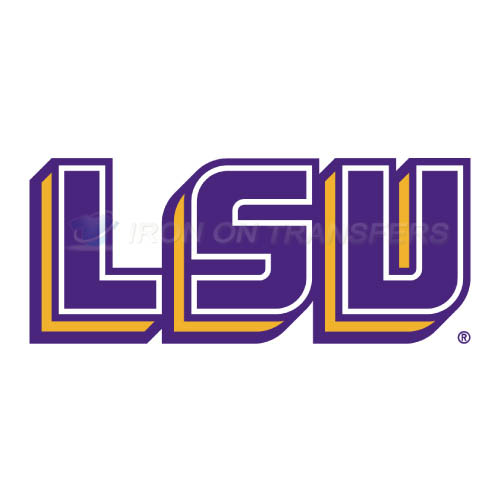 LSU Tigers Logo T-shirts Iron On Transfers N4919 - Click Image to Close